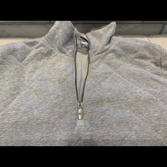 Lululemon gray forever warm 1/4 zip - Picture 2 of 5